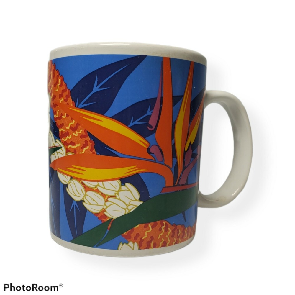 Hilo Hattie Coffee‎ Mug Cup Hawaii Flower Island Heritage 1999
